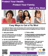 Orange County Health Care Agency Flu Flyer 