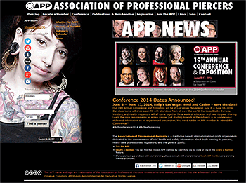 Association of Professional Piercers - Website