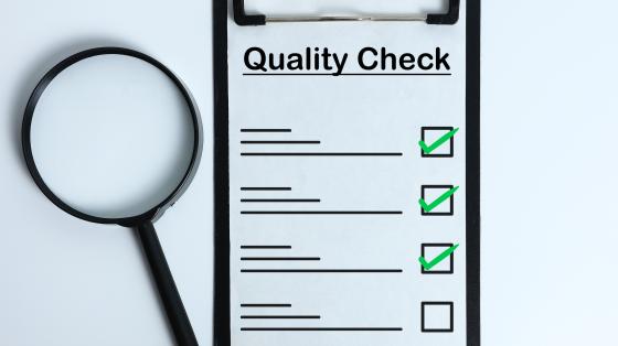 sample quality check form