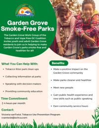 Garden Grove Smoke Free Parks Flyer image