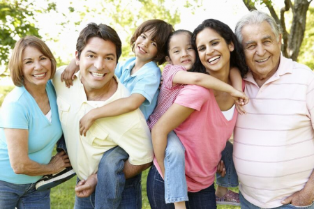 Latino Multi-Generational Family