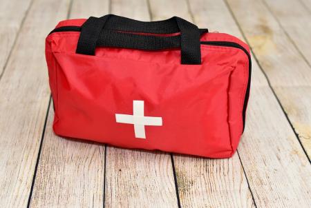 Red Bag with Medical Cross