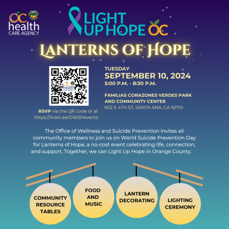 lanterns of hope event flyer