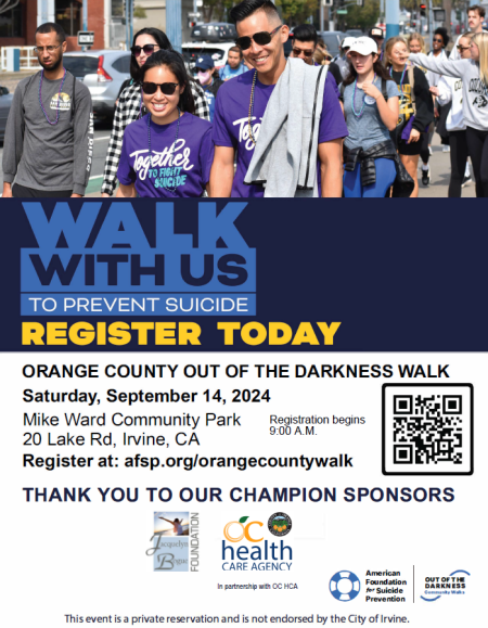 Walk With Us event flyer