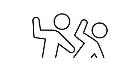 cartoon of two people